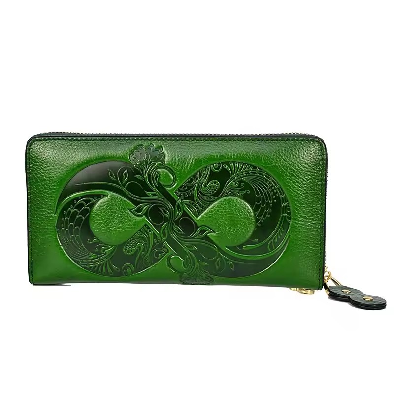 Mini Purse Chain - Large Genuine Leather Wallet Woman 2026