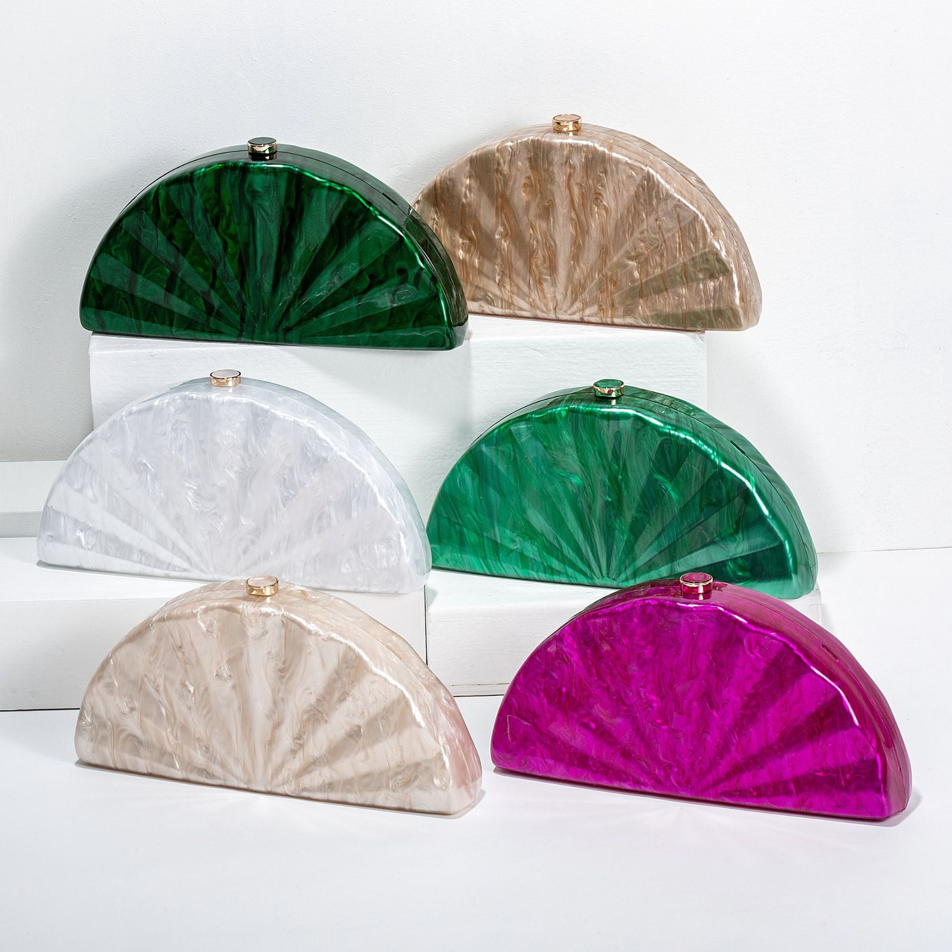 Mini Purse Chain - Women Brand Half Moon Circular Barrel-Shaped