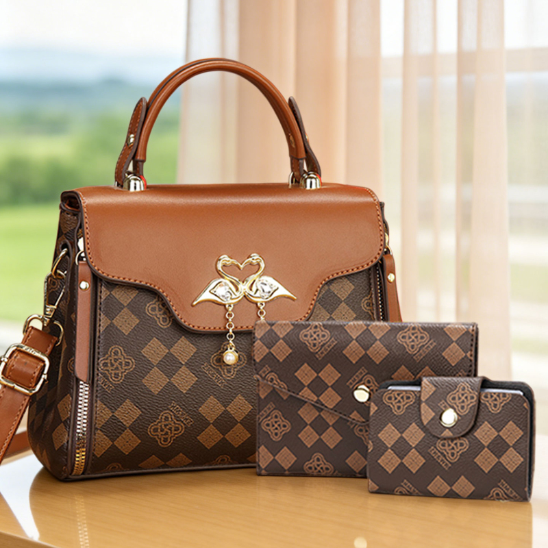 Women Bags Luxury - 3-piece women's bag set, light luxury