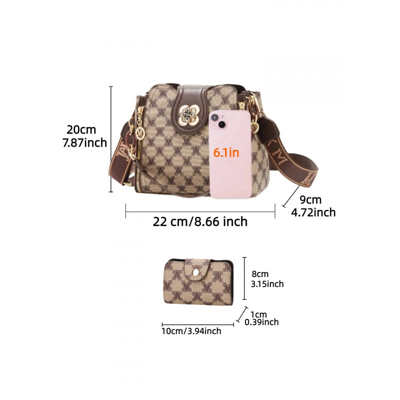 vintage letter printed shoulde - Women Bags For Work ulasan dan harga