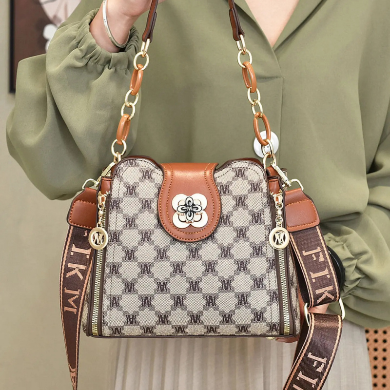 vintage letter printed shoulde - Women Bags For Work ulasan dan harga