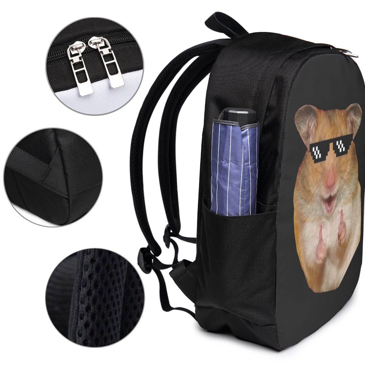 Funny Hamster Backpack Travel  - Women Bags Laptop ulasan dan harga