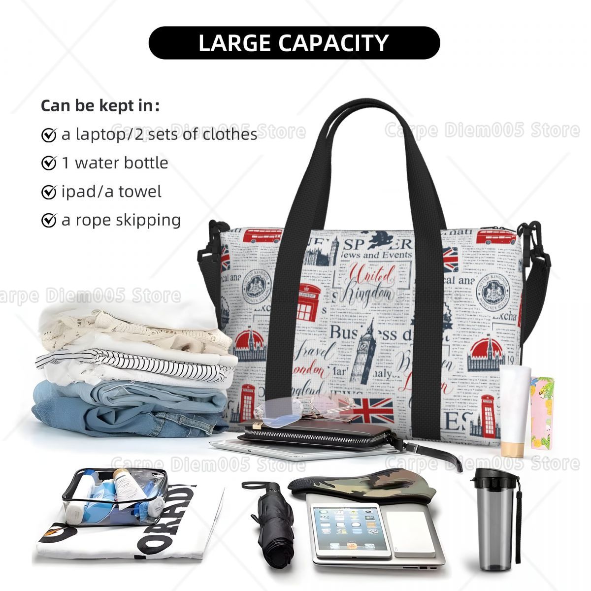 Vintage UK London Newspaper Tr - Women Bags Uk ulasan dan harga