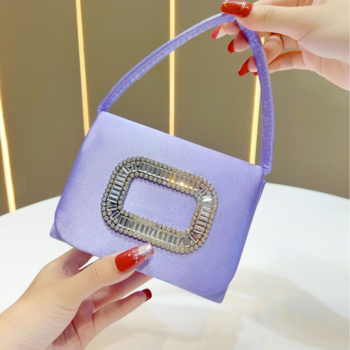 Luxury Mini Square Handbag Wom - Mini Purse Chain ulasan dan harga