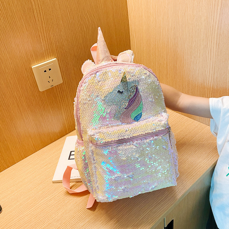 Sequin Unicorn Backpack Pink S - Mini Backpack Women ulasan dan harga