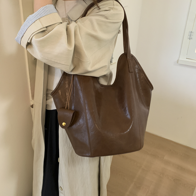 PU Solid Color Sewing Fashion  - Women Bags Branded Sale ulasan dan harga
