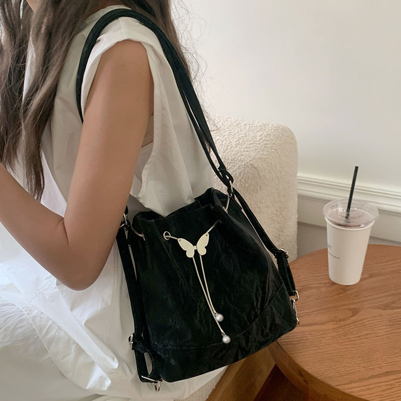 Women Mint Green Butterfly Dra - Mini Backpack Women ulasan dan harga