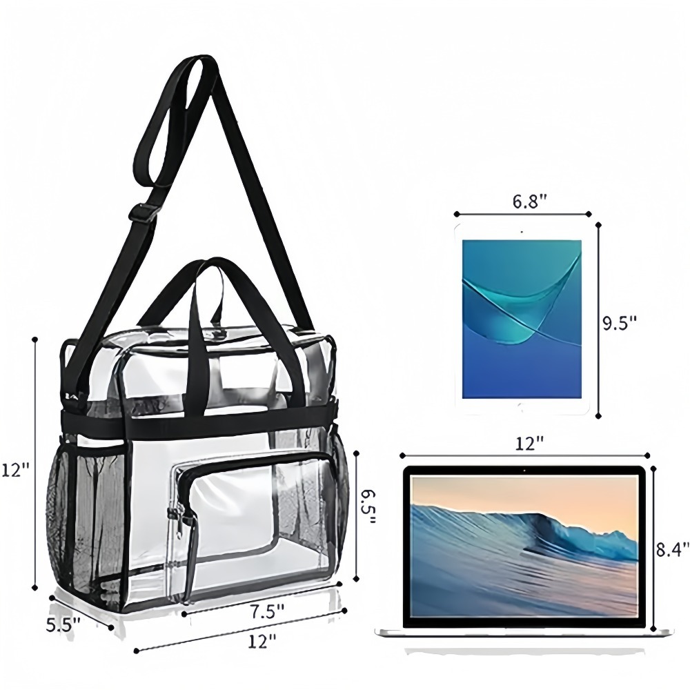 Clear Tote Bag Heavy Duty Plas - Women Bags For Work ulasan dan harga