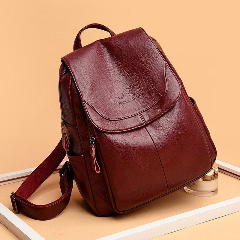 9 Color Women Soft Leather Bac - Mini Backpack Women ulasan dan harga