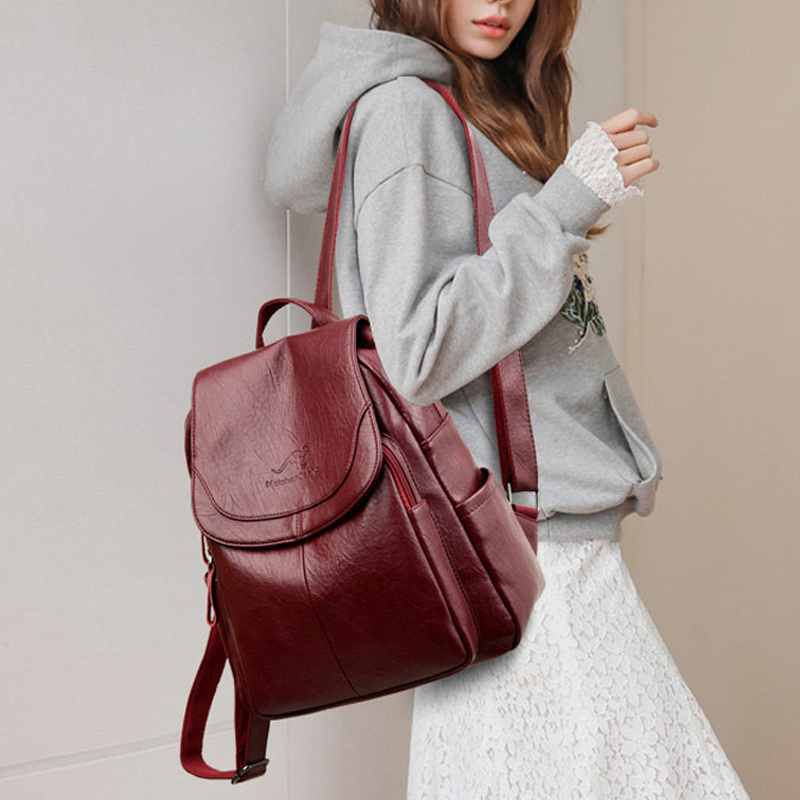 9 Color Women Soft Leather Bac - Mini Backpack Women ulasan dan harga