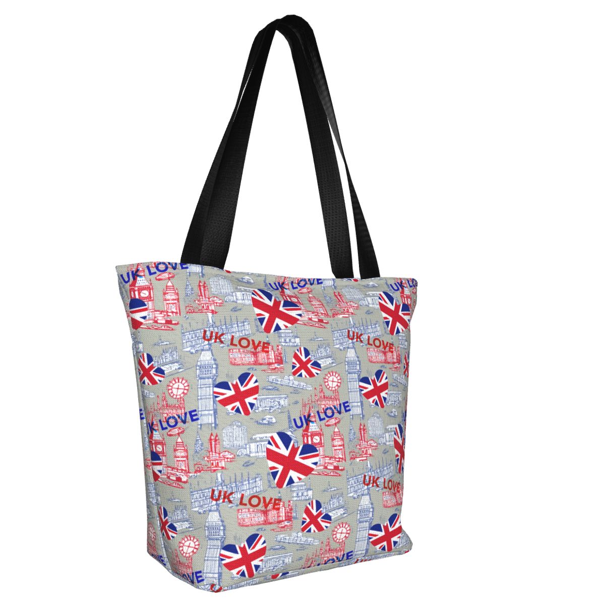 Custom Flag Of The UK Love Gro - Women Bags Uk ulasan dan harga