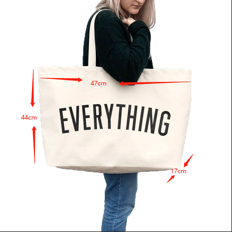 Large Capacity Canvas Tote Bag - Women Bags Low Price ulasan dan harga