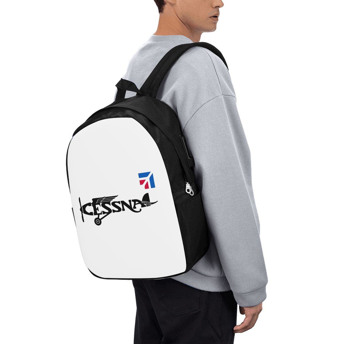 Cessna Logo Backpack Travel No - Women Bags Laptop ulasan dan harga