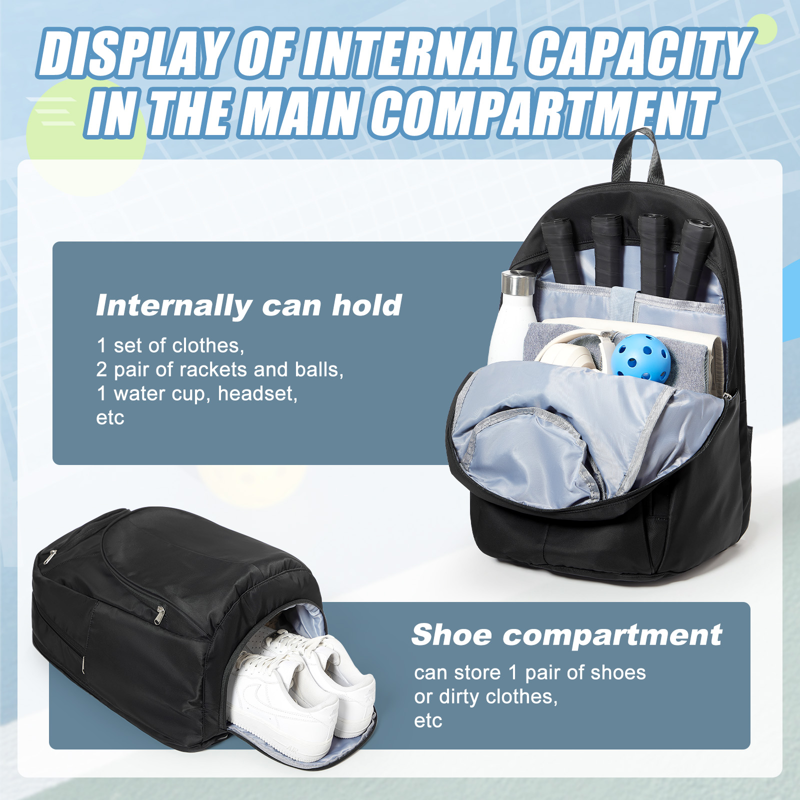 Tennis Bag Tennis Backpack 2 R - Women Bags And Shoes ulasan dan harga