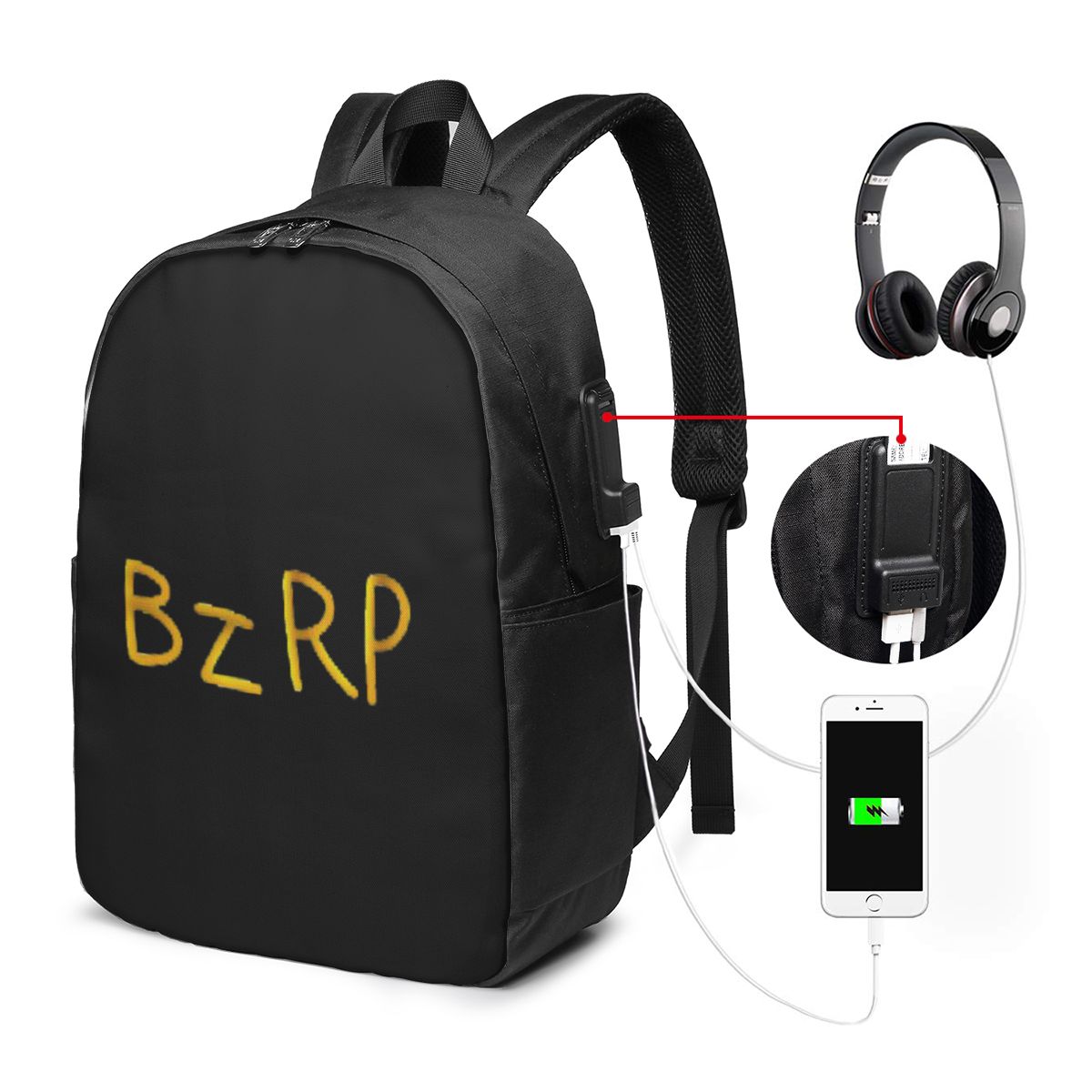 Bizarrap Cap (BZRP) Backpack T - Women Bags Laptop ulasan dan harga
