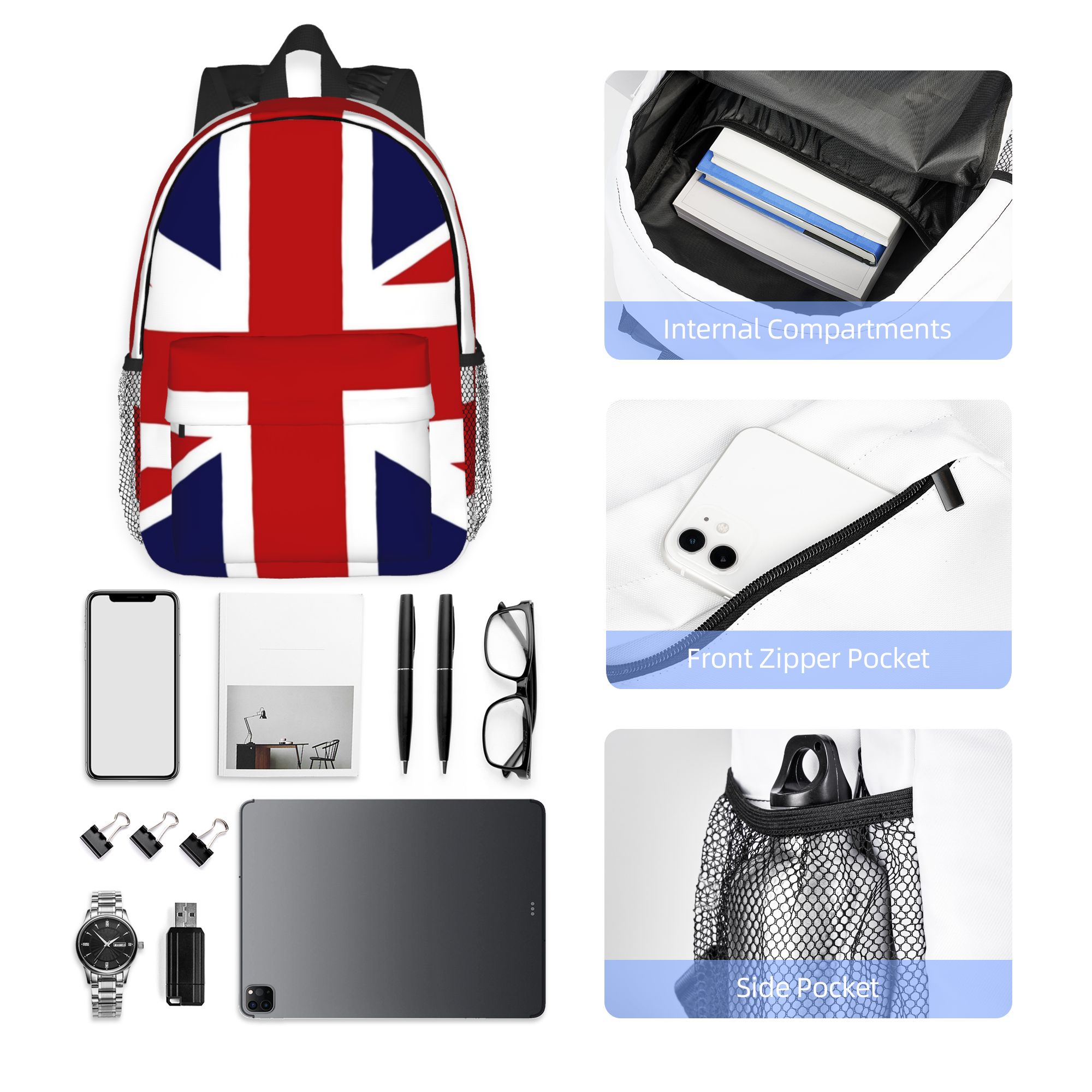 Union Jack Flag Of The UK Back - Women Bags Uk ulasan dan harga