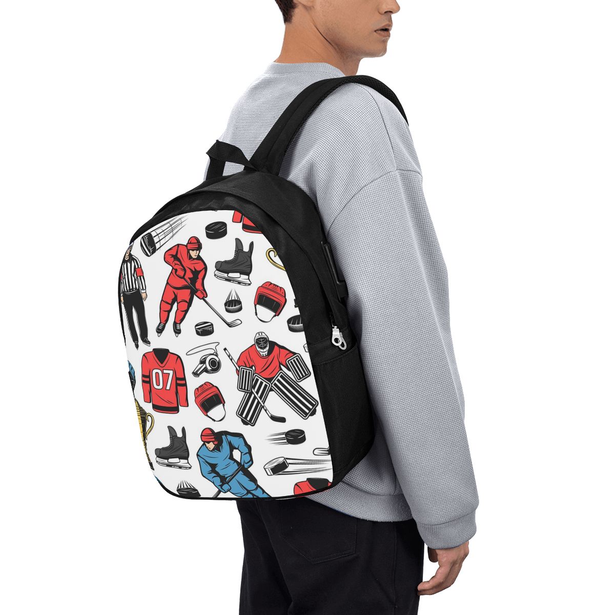 Ice Hockey Players On Rink Bac - Women Bags Laptop ulasan dan harga
