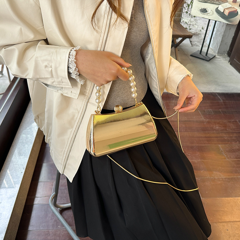 Women Gold Metallic Crossbody  - Women Bags Popular Brands ulasan dan harga