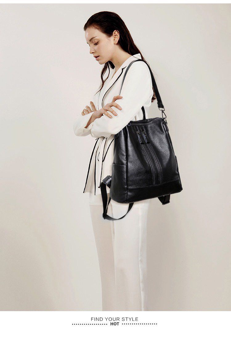 Women Soft Leather Backpack Sc - Women Bags Office ulasan dan harga