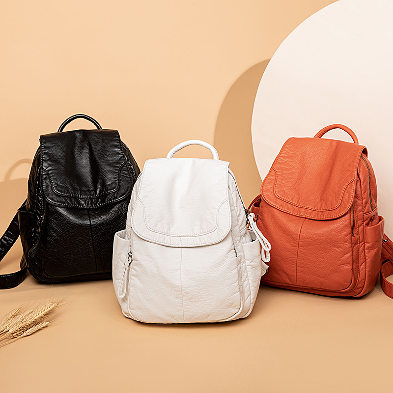 Women's Backpack White Washed  - Mini Backpack Women ulasan dan harga