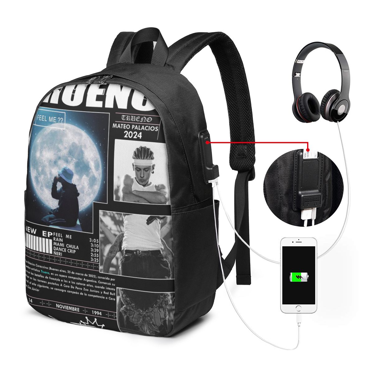 Funny Trueno Hip Hop Rapper Ba - Women Bags Laptop ulasan dan harga