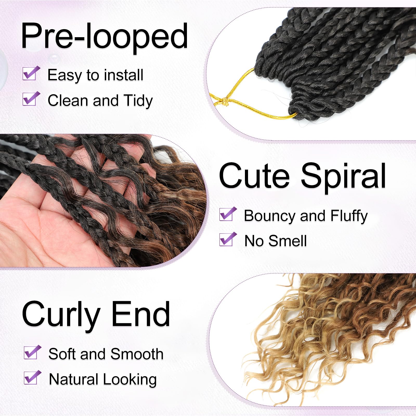 14 Inch Goddess Box Braids Cro - Women Bags Pack ulasan dan harga