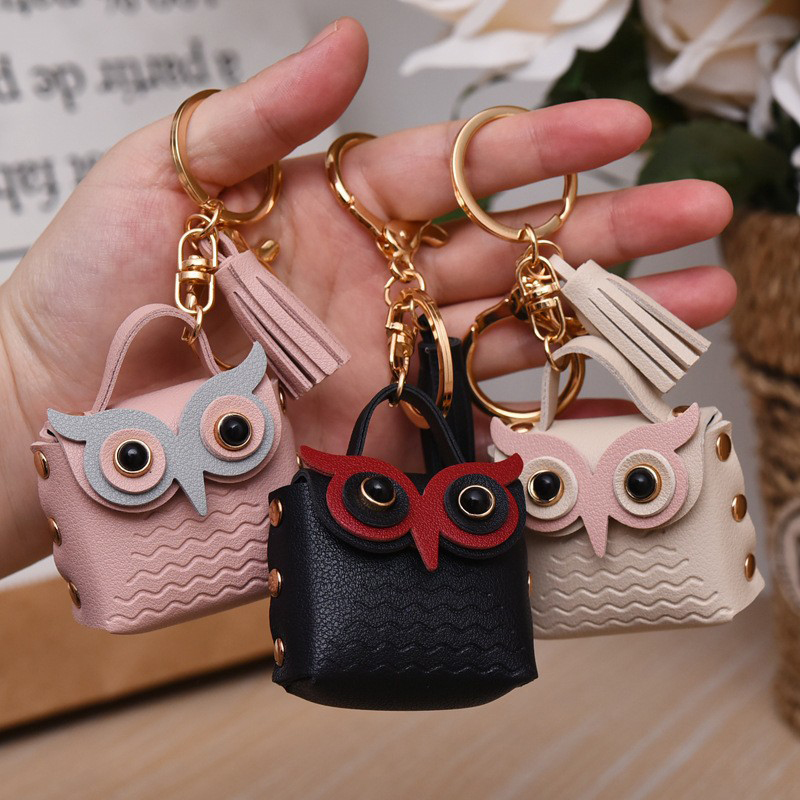 1PC Cute Key Bag Owl Coin Purs - Mini Purse Chain ulasan dan harga