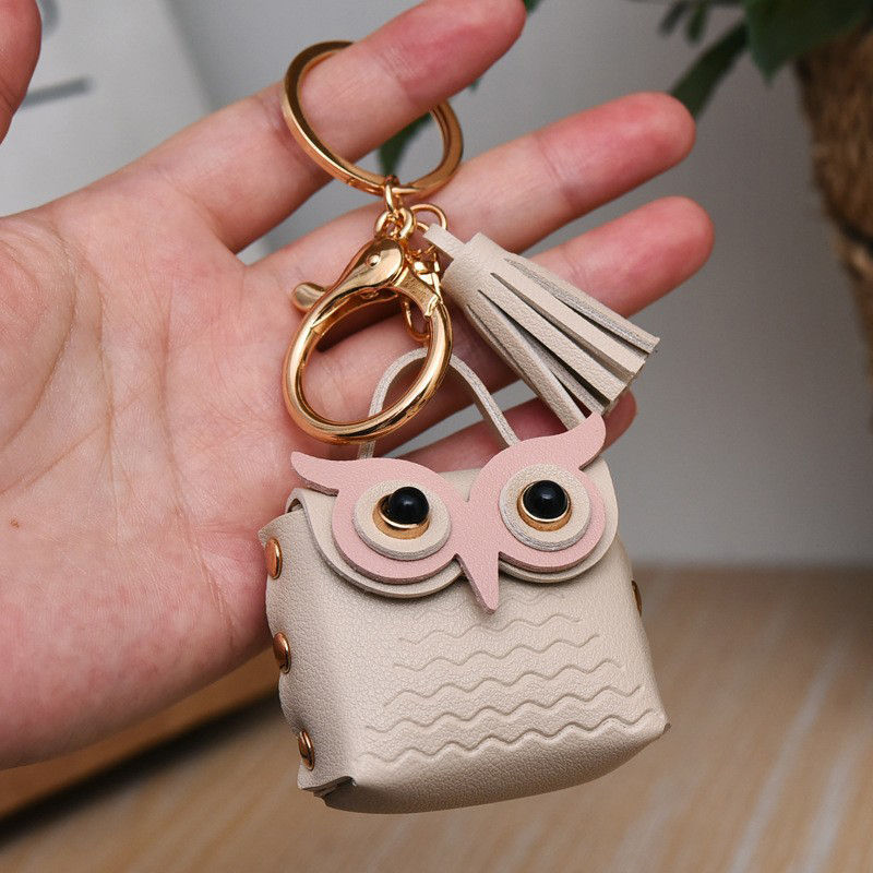 1PC Cute Key Bag Owl Coin Purs - Mini Purse Chain ulasan dan harga