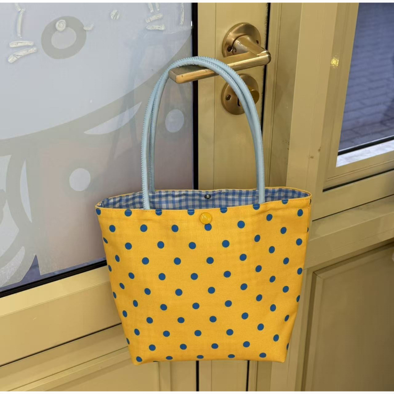 Korean Polka Dot Nylon Canvas  - Women Bags For Work ulasan dan harga