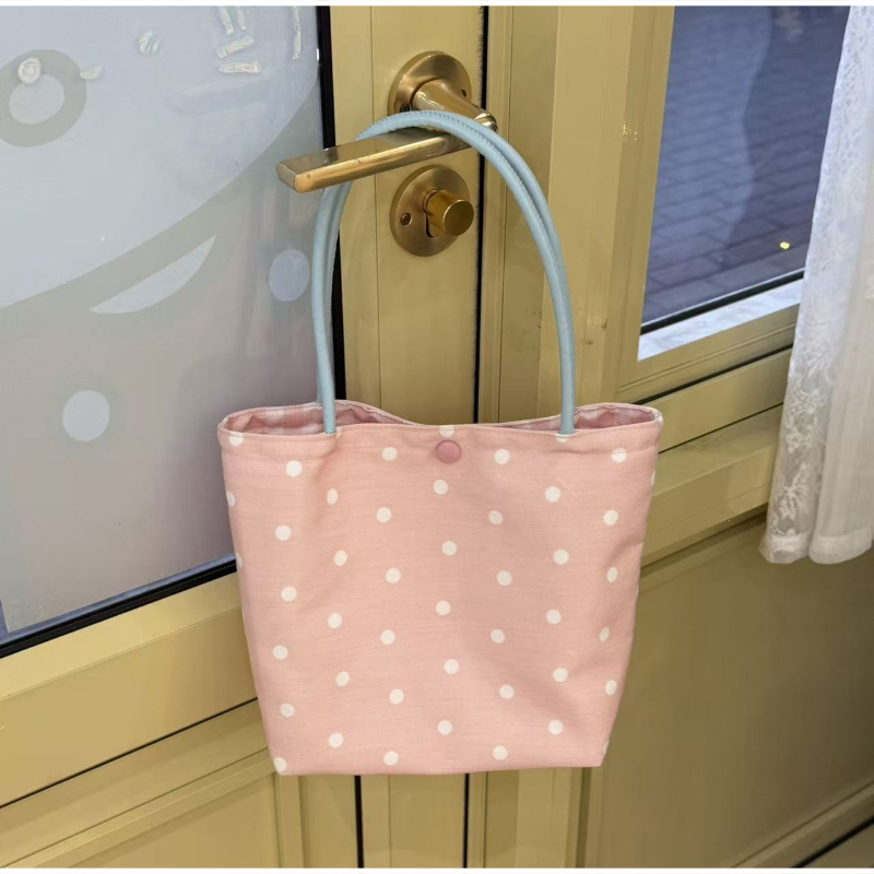 Korean Polka Dot Nylon Canvas  - Women Bags For Work ulasan dan harga