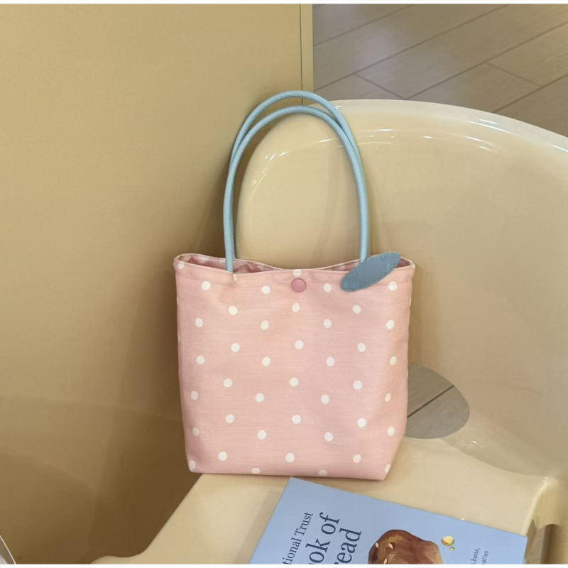 Korean Polka Dot Nylon Canvas  - Women Bags For Work ulasan dan harga