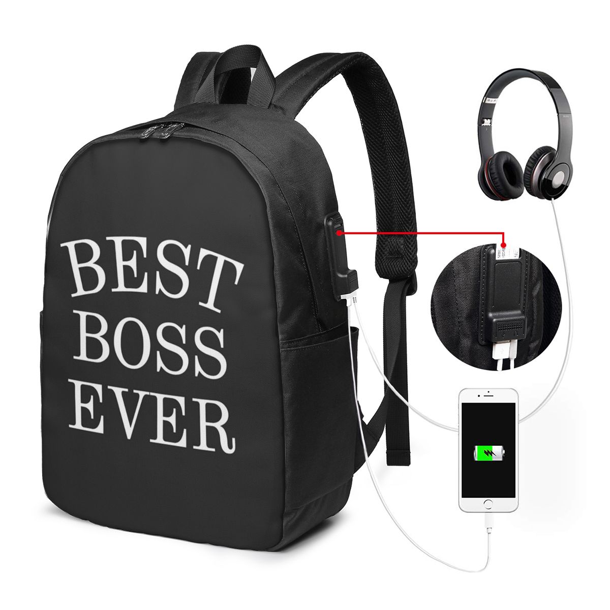 Lady Best Boss Ever Backpack T - Women Bags Laptop ulasan dan harga