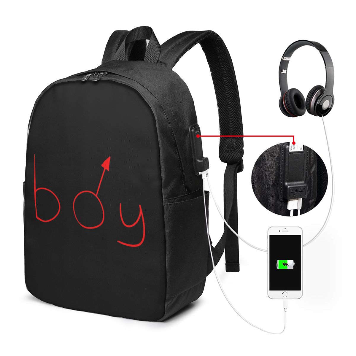 Boymoder Hat And Shirt Backpac - Women Bags Laptop ulasan dan harga