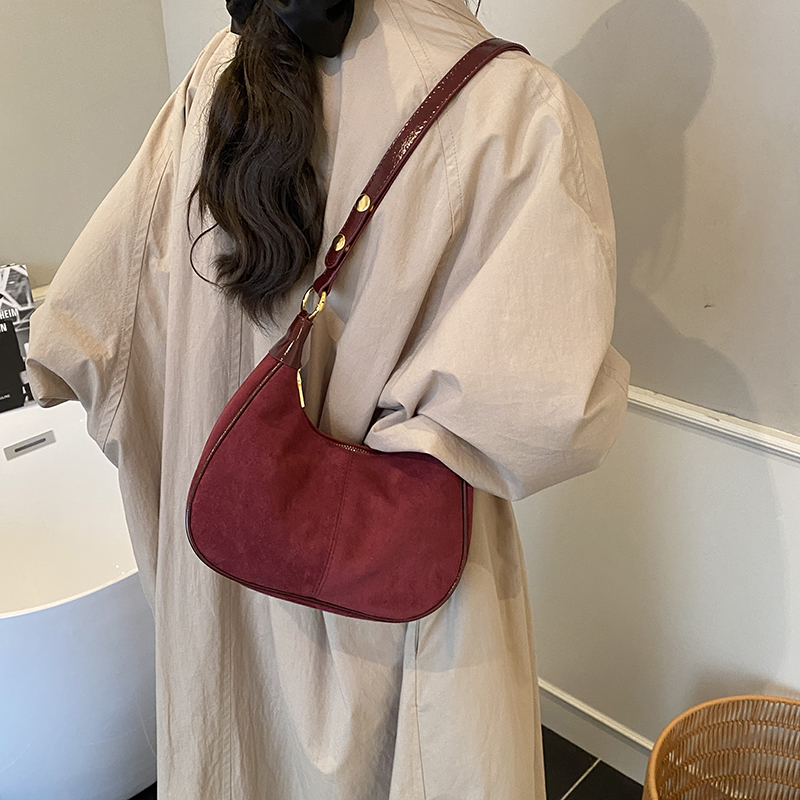 LEFTSIDE Women Small Suede Sho - Women Bags Trend 2025 ulasan dan harga