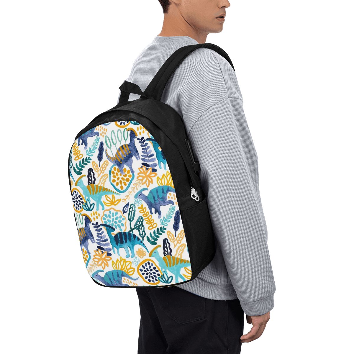 Gouache Parasaurolophuses Back - Women Bags Laptop ulasan dan harga