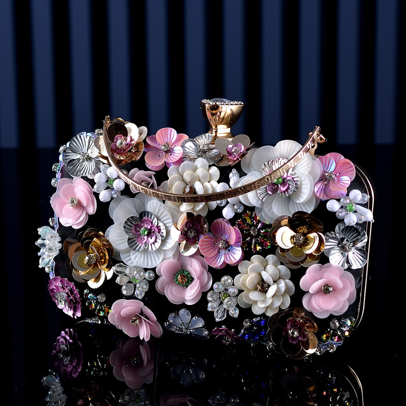 Fashion Women Bags Flower Diam - Mini Purse Chain ulasan dan harga