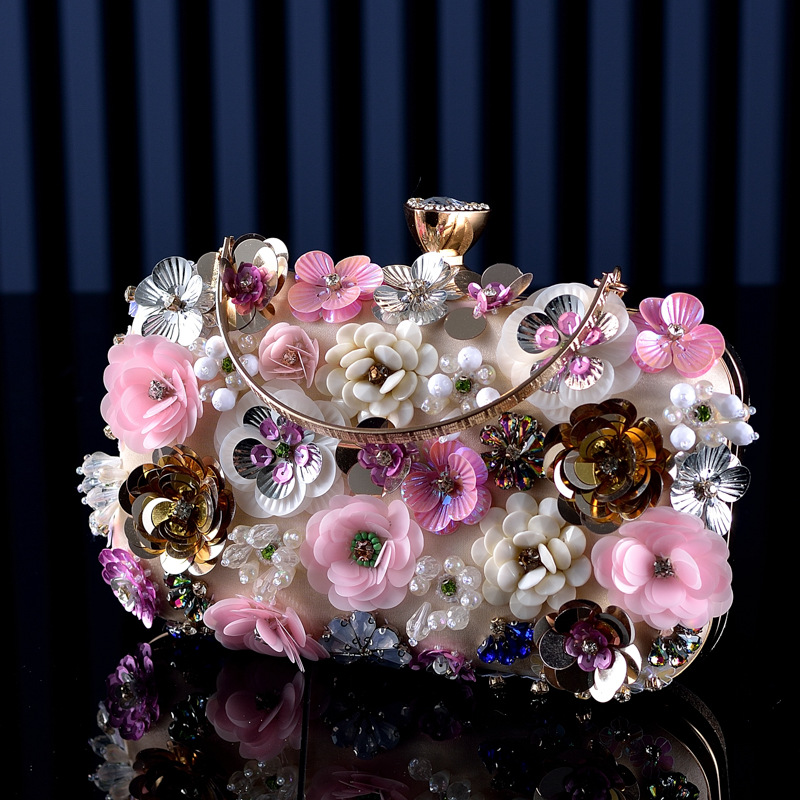 Fashion Women Bags Flower Diam - Mini Purse Chain ulasan dan harga